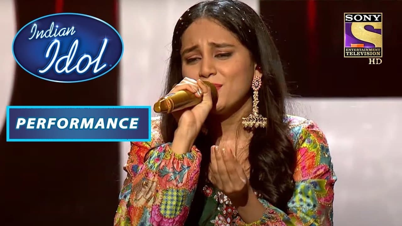 Kavya Limaye performing on Indian Idol 13